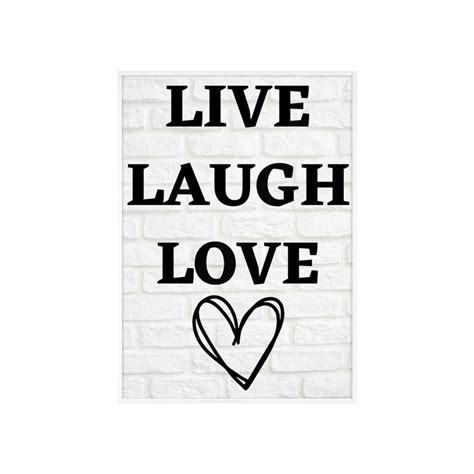 LIVE LAUGH LOVE Posters With Wooden Frame Etsy