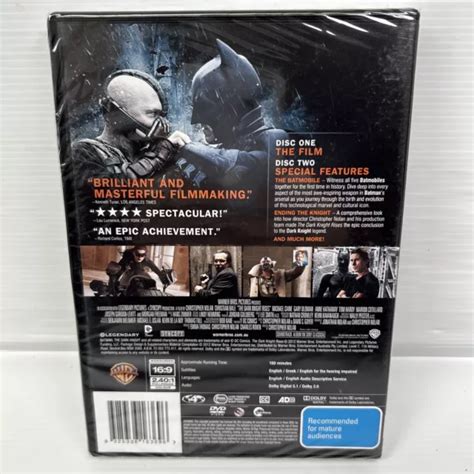 THE DARK KNIGHT Rises DVD Brand New Sealed Region 4 PAL Special