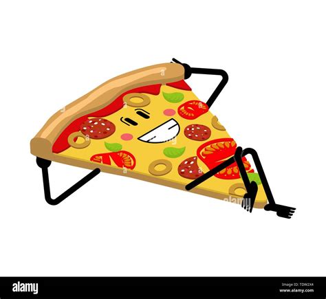 Kawaii Cute Happy Pizza Food Fotos Und Bildmaterial In Hoher