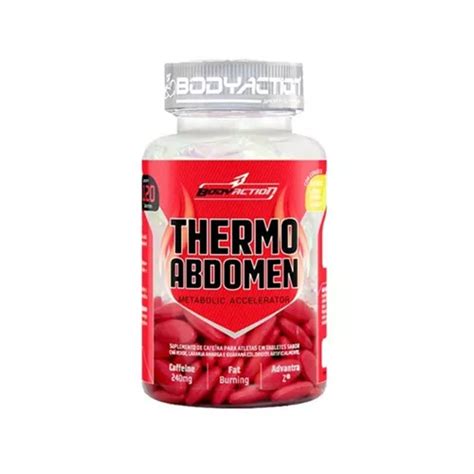 Thermo Abdomem 120 Caps Queimador De Gordura Bodyaction