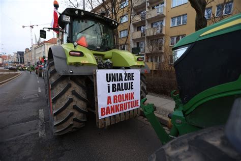 Protest rolników we Wrocławiu 15 lutego Gazeta Wrocławska