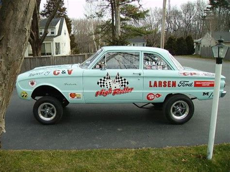 1961 Ford Falcon Gasser Old Race Cars Drag Racing Cars Drag Cars