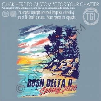 Delta Upsilon Rush Spring TGI Promo