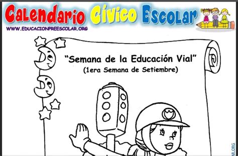 Era Semana De La Educaci N Vial Educaci N Preescolar