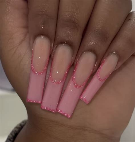 Pin By Tamyia On Fresh Set Long Square Acrylic Nails Long