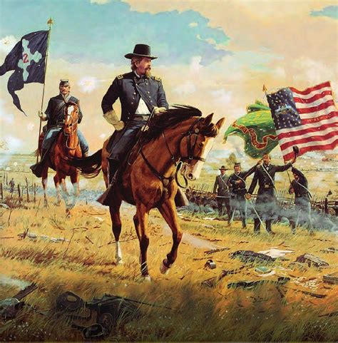 Hancock S Ride By Dale Gallon A Wonderful Depiction Of Gen Hancock S Ride Along His Line