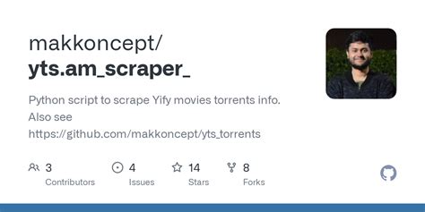 GitHub - makkoncept/yts.am_scraper_: Python script to scrape Yify ...