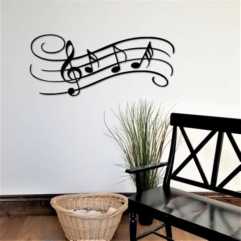 Music Notes Metal Wall Art Musician Ts Play Musician Etsy