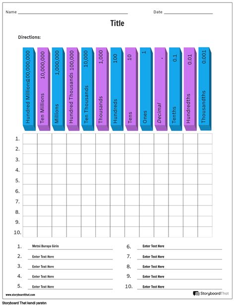 Yer Değeri 3 Storyboard por tr examples