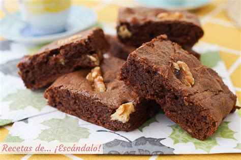 Receta De Brownie De Chocolate Con Nueces H Medo Y Denso