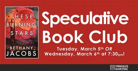 Speculative Book Club These Burning Stars By Bethany Jacobs