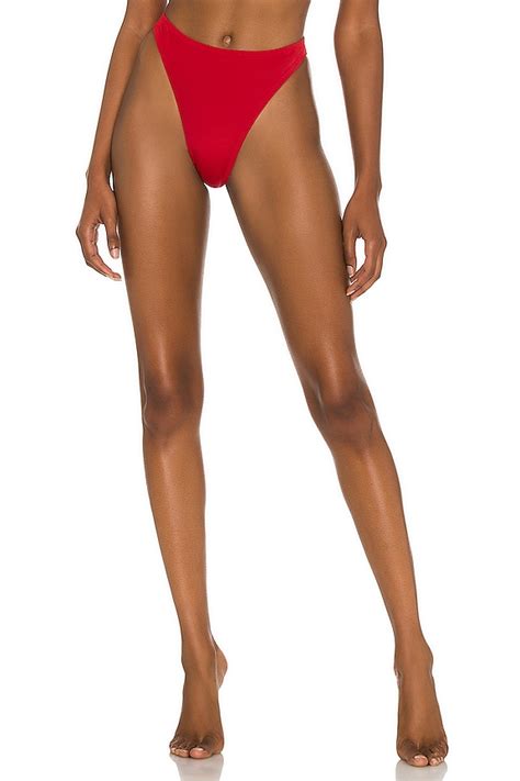 Norma Kamali X Revolve Luca Bikini Bottom In Red Revolve