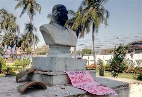 Syama Prasad Mukherjees Statue Vandalised In Kolkata Wb Govt Says Act