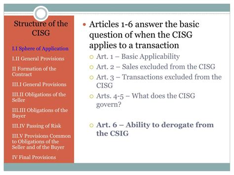 Ppt General Overview Of The Cisg Powerpoint Presentation Free