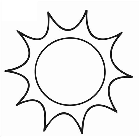 Desenho De Sol Para Colorir