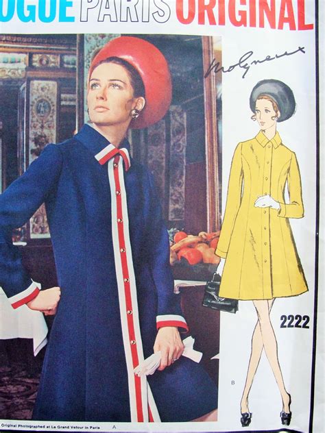 S Molyneux Coat Dress Pattern Vogue Paris Original Stylish Semi