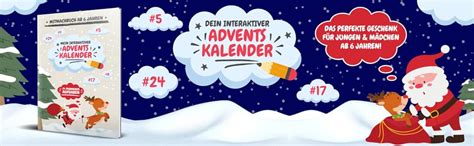 Mein Interaktiver Adventskalender für Jungen Mädchen Mitmachbuch ab