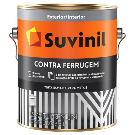 Esmalte 3 Em 1 Contra Ferrugem Suvinil Marquezim Tintas