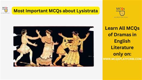 Most Important Mcqs About Lysistrata Mcqs Of Lysistrata