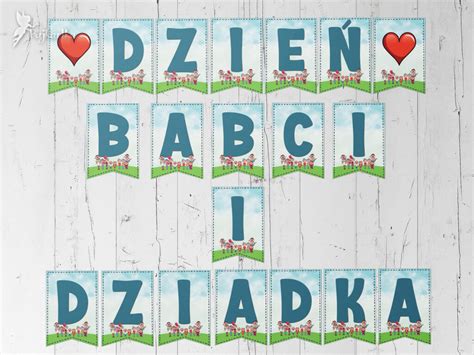 Dzie Babci I Dziadka Girlanda Z Oty Nauczyciel