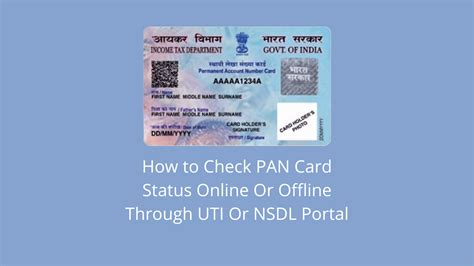 Online Pan Card Verification By Name` Card Template