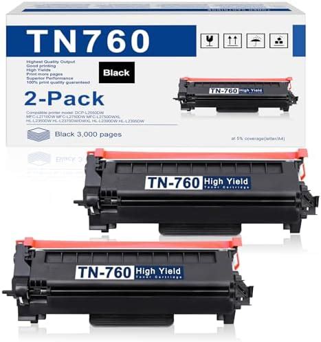 TN760 TN 760 TN 730 TN730 Toner Cartridge 2 Pack High Yield Black