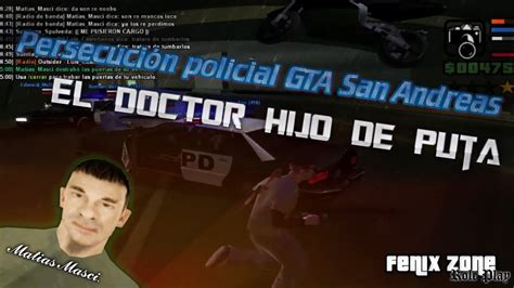 Persecuci N Policial Fenixzone Servidor By Matias Masci Youtube