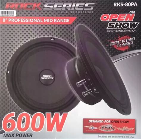 Par De Medios Rangos De 8 Rks 80pa 300w Rms