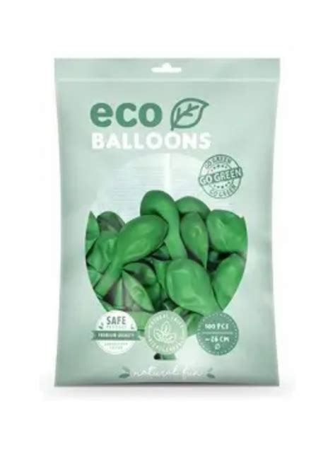 Lot De 100 Ballons De Baudruche Vert Festi Moment