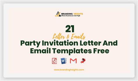 21+ Party Invitation Letter And Email Templates Free