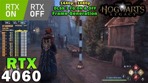 Hogwarts Legacy RTX 4060 Ryzen 7 5800X3D 1440p 1080p Ray