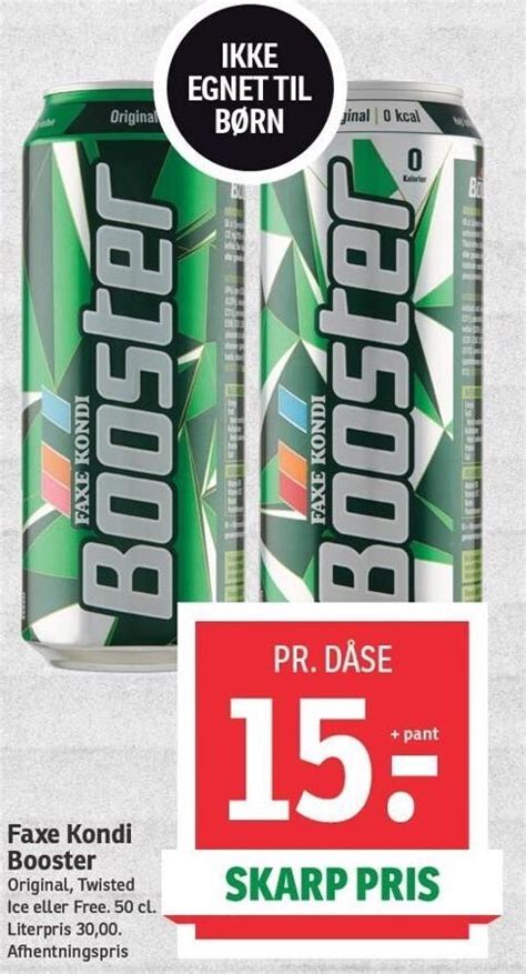 Faxe Kondi Booster Tilbud Hos SPAR