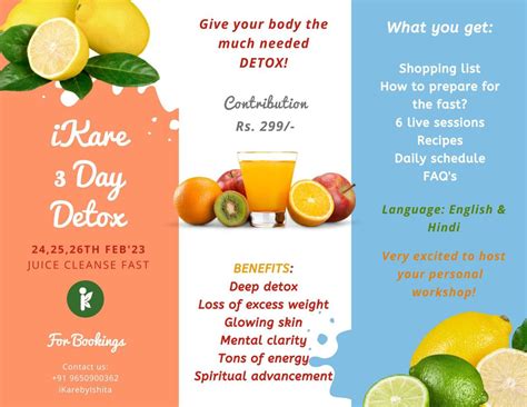 I Kare 3 Day Juice Fast Workshop On 24 Th25 Th And 26 Th February See