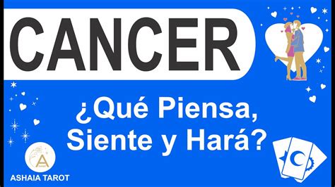 CANCER SE SIENTE SOL VIENE PARA QUEDARSE HOROSCOPO ASHAIA TAROT