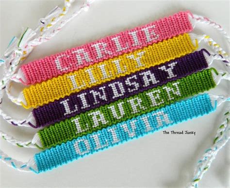 Friendship Bracelets With Names Patterns