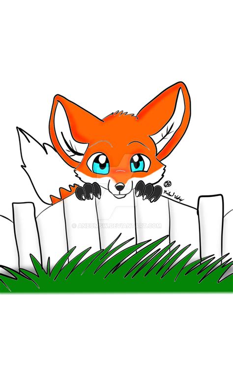 Fox by the Garden Fence by anbumsw on DeviantArt