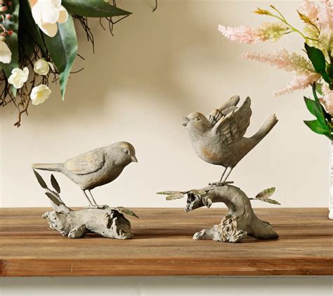 Melrose Birds On Branch Tabletop Figurine Setof 2