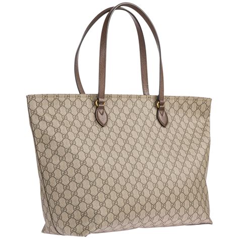 Gucci Ophidia GG Large Tote In Natural Lyst