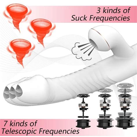 Cheap Female Telescopic Swing Heating Dildos Vibrator Sex Toys