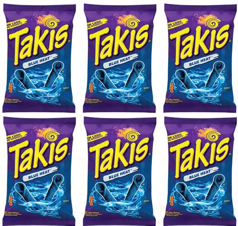 Takis Blue Heat Limited Edition 2oz (Pack of 6) - US Import - American
