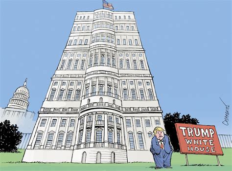 La Maison Blanche Style Trump Globecartoon Political Cartoons