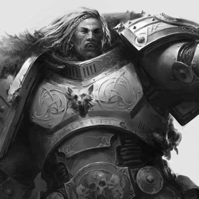 Wolf King Misha Savier Warhammer 40k Space Wolves Warhammer Art