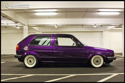 Everyone Loves Vdubs — Loving The Purple On This Mk2 Golf