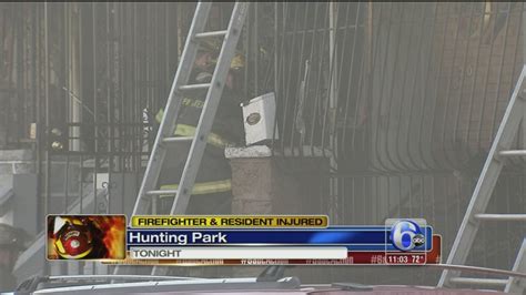 Firefighter Injured Battling Hunting Park Blaze 6abc Philadelphia