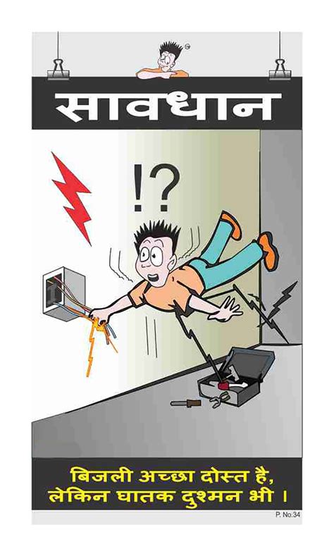 Posters On Save Electricity In Hindi