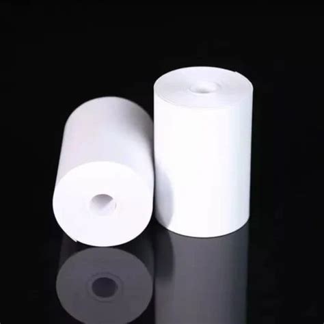 Plain White Supermarkets Billing Paper Rolls For Thermal Printers Gsm