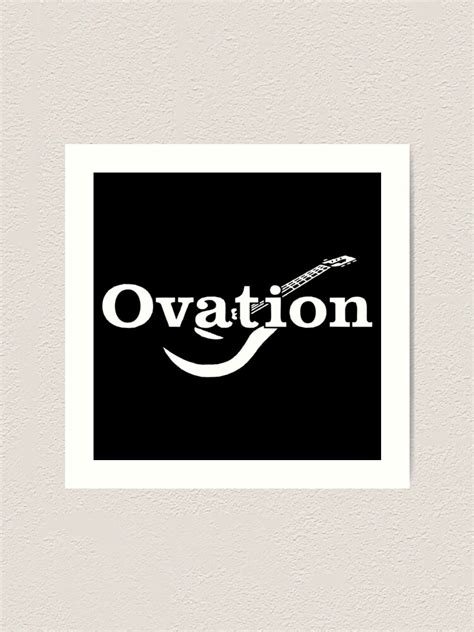 Ovation Guitars Logo Art Print For Sale By Noticehuman Redbubble