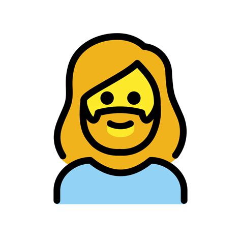 Frau Bart Emoji