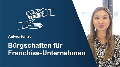 B Rgschaften F R Franchise Unternehmen Einfach Erkl Rt Youtube