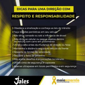 Informa Mais Jales Prefeitura Adere Ao Maio Amarelo Para